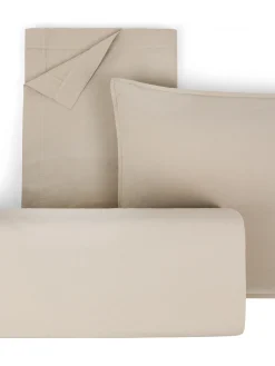 society limonta Biancheria Da Letto|Copripiumini|Copripiumino percalle di cotone stampato Special Capsule SOCIETY Made in Italy per Coincasa Beige scuro