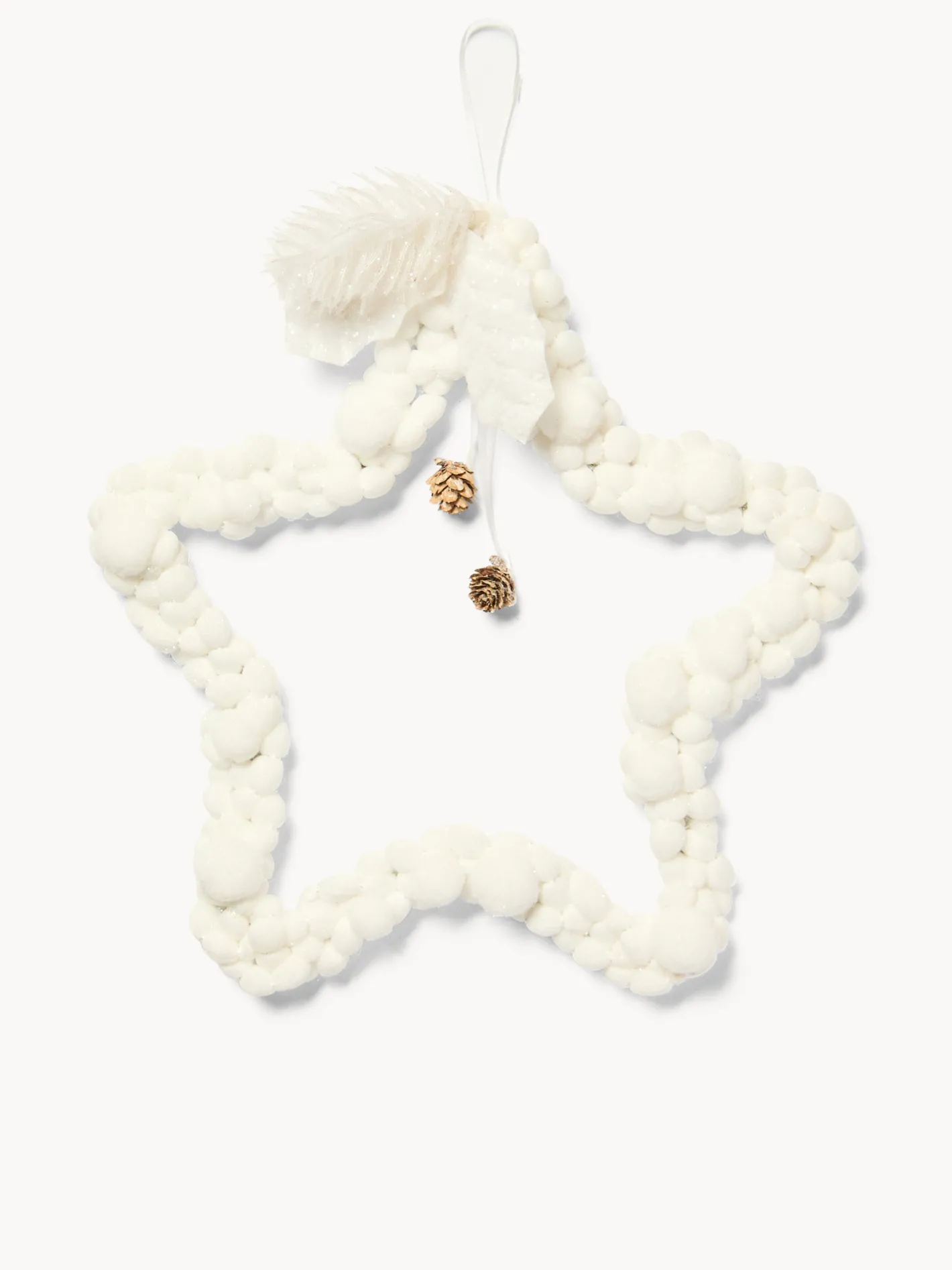 coincasa Ghirlande Natalizie|Corona a forma di stella Bianco