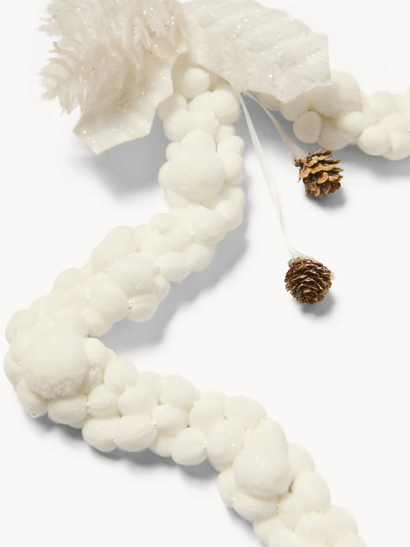 coincasa Ghirlande Natalizie|Corona a forma di stella Bianco