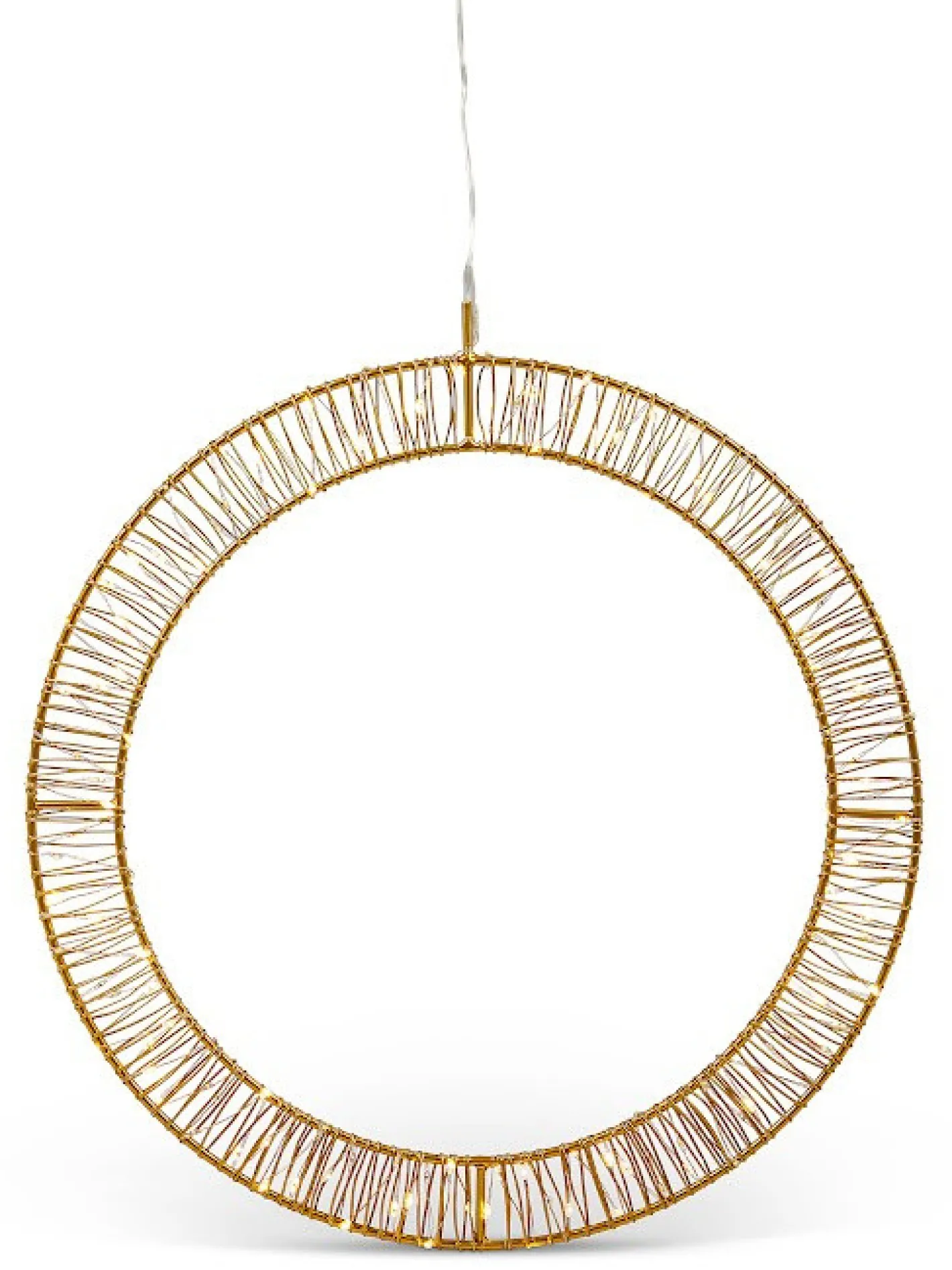 coincasa Luci Natalizie|Corona luminosa micro led Giallo oro