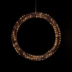 coincasa Luci Natalizie|Corona luminosa micro led Giallo oro