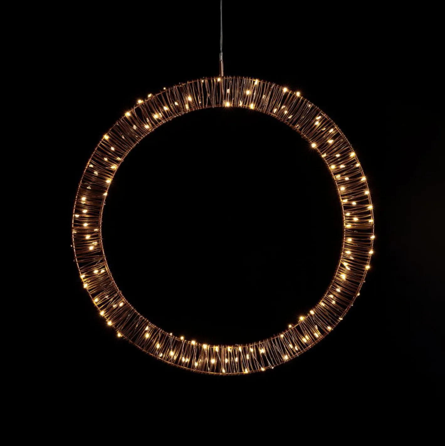 coincasa Luci Natalizie|Corona luminosa micro led Giallo oro