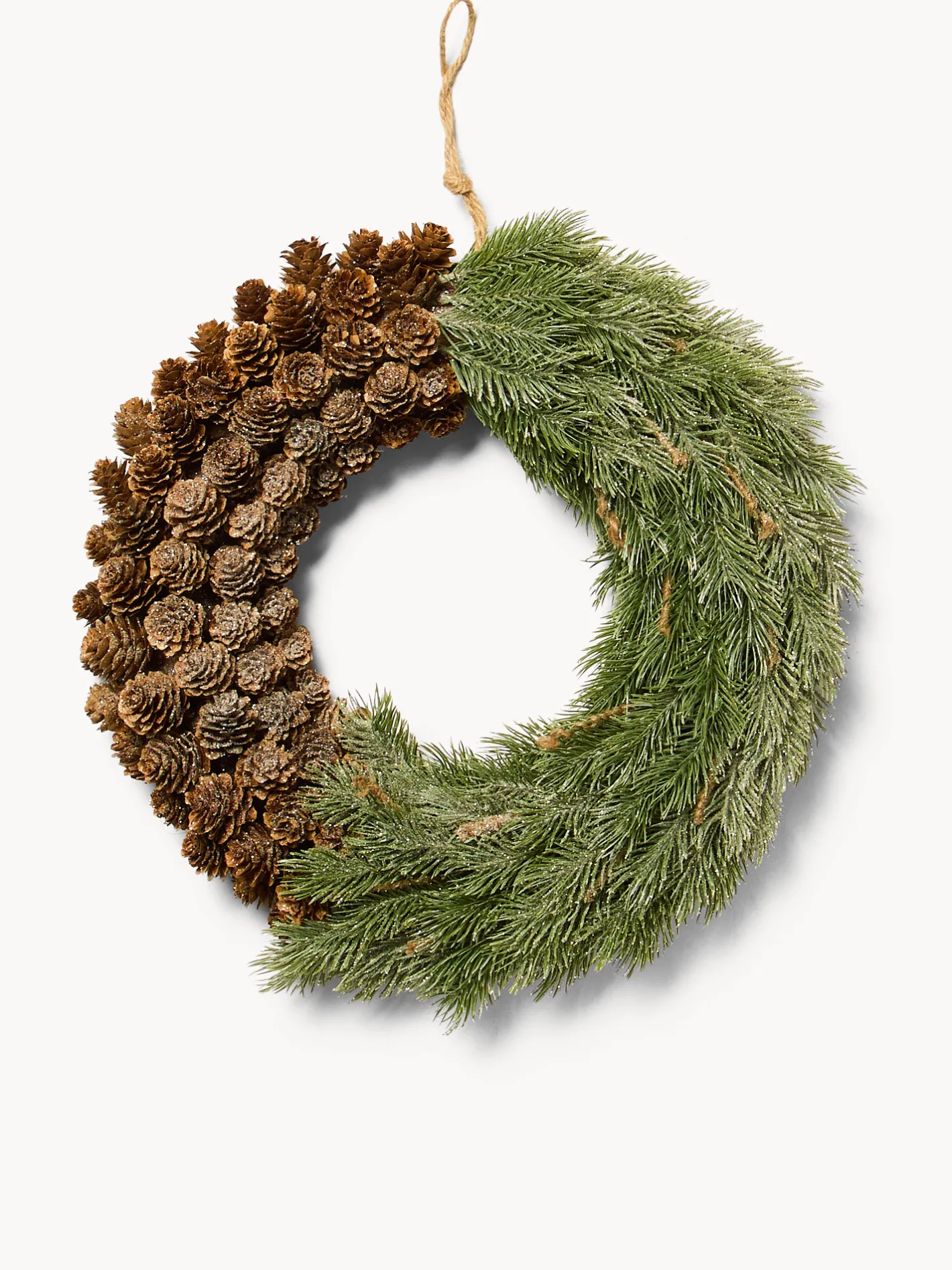 coincasa Ghirlande Natalizie|Corona rami con pigne Multicolor