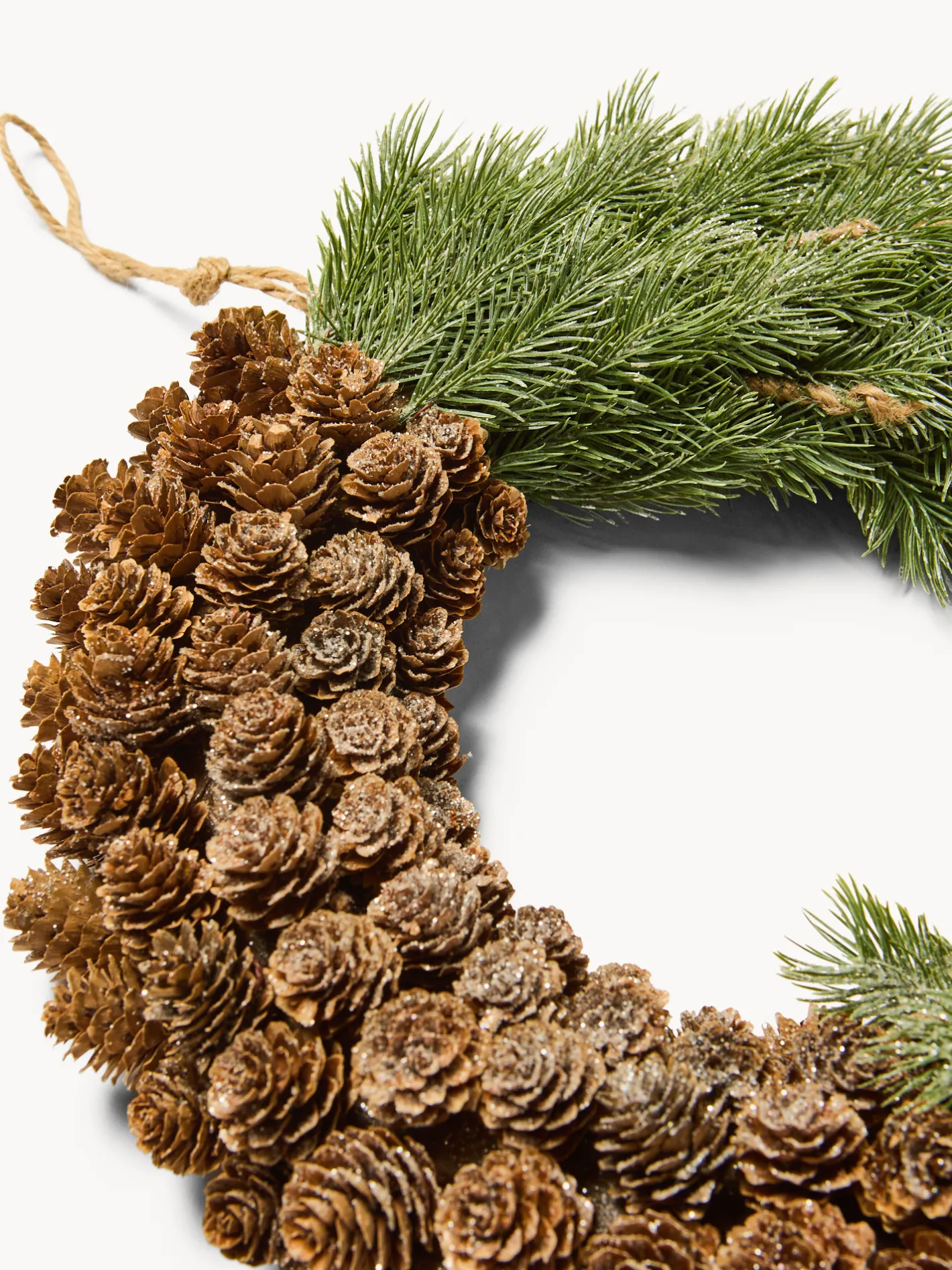 coincasa Ghirlande Natalizie|Corona rami con pigne Multicolor