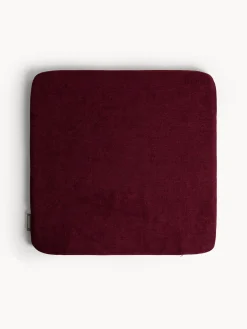 coincasa Cuscini Per Sedie|Cuscino da sedia con zip tinta unita Rosso bordeaux