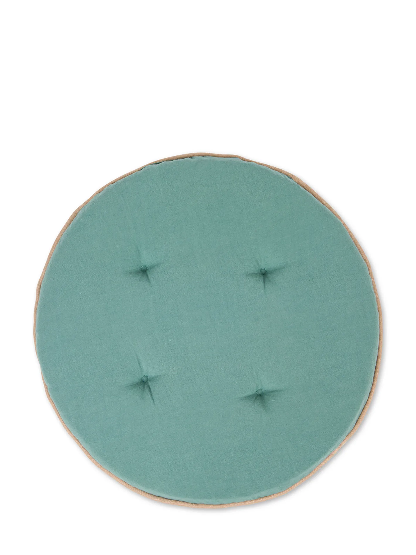 coincasa Cuscini Per Sedie|Cuscino da sedia misto lino tinta unita Verde acqua