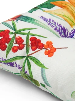 coincasa Cuscini Per Sedie|Cuscino da sedia panama di cotone stampa vegetale Multicolor