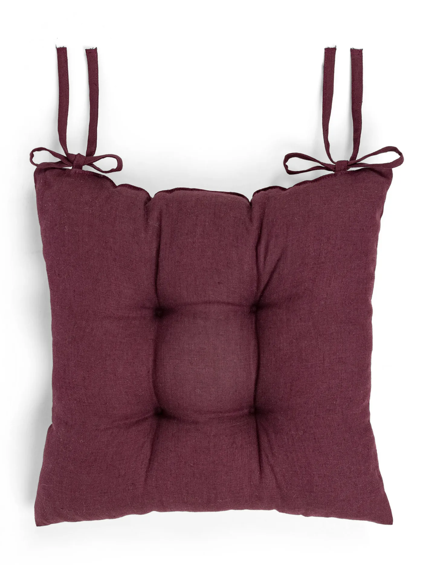 coincasa Cuscini Per Sedie|Cuscino da sedia puro lino tinta unita Viola