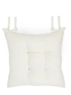 coincasa Cuscini Per Sedie|Cuscino da sedia puro lino tinta unita Bianco