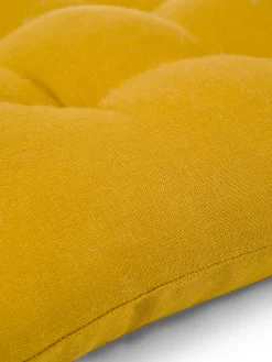 coincasa Cuscini Per Sedie|Cuscino da sedia puro lino tinta unita Giallo