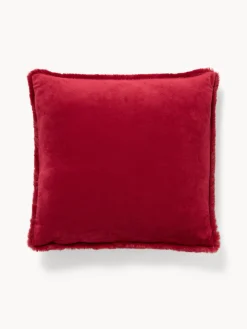 coincasa Cuscini Letto|Camera Da Letto|Cuscino effetto pelo tinta unita Rosso
