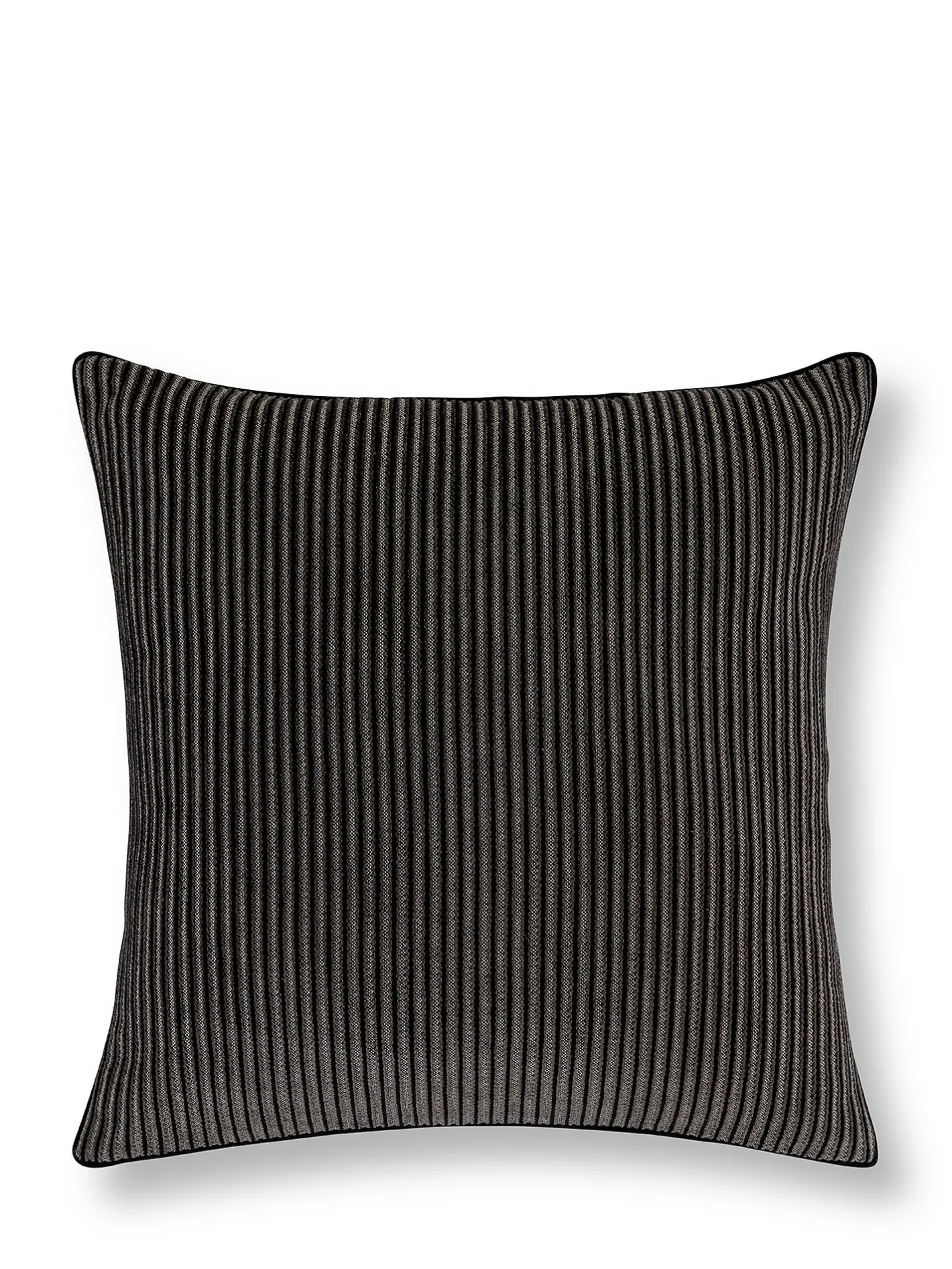 coincasa Cuscini|Cuscini Divano|Cuscino jacquard motivo righe 45x45cm Nero