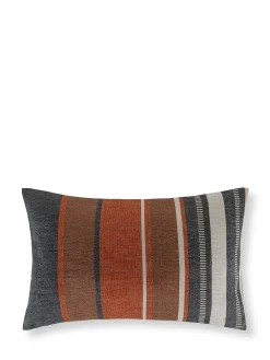 coincasa Cuscini|Cuscini Divano|Cuscino jacquard motivo righe 35x55cm Marrone