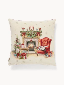 coincasa Cuscini Divano|Cuscini Natalizi|Cuscino 43x43 caminetto Gobelin Multicolor