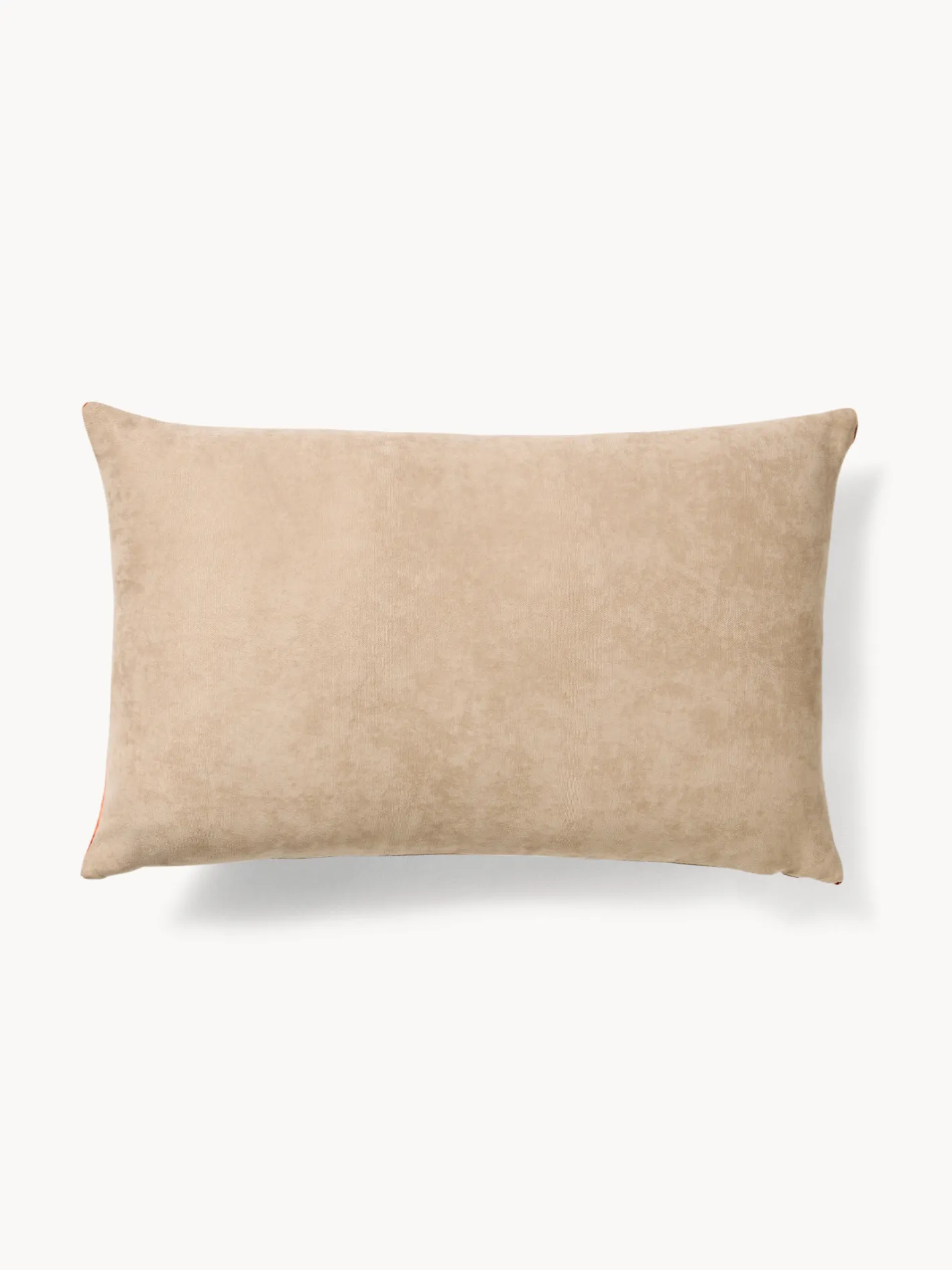 coincasa Cuscini|Cuscini Divano|Cuscino 35x55 cm con fasce in velluto a contrasto Arancione