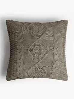 coincasa Cuscini|Cuscini Divano|Cuscino 45x45 cm con motivo a treccia Grigio chiaro