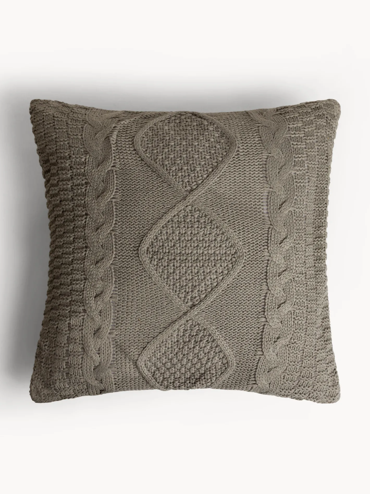 coincasa Cuscini|Cuscini Divano|Cuscino 45x45 cm con motivo a treccia Grigio chiaro