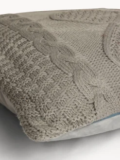 coincasa Cuscini|Cuscini Divano|Cuscino 45x45 cm con motivo a treccia Grigio chiaro