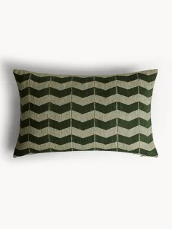 coincasa Cuscini|Cuscini Divano|Cuscino 35x55 cm in mohair righe zigzag Verde