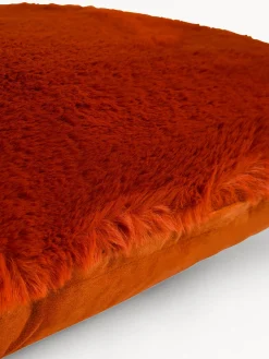 coincasa Cuscini|Cuscini Divano|Cuscino 50x50 cm in morbida pelliccia sintetica Arancione scuro