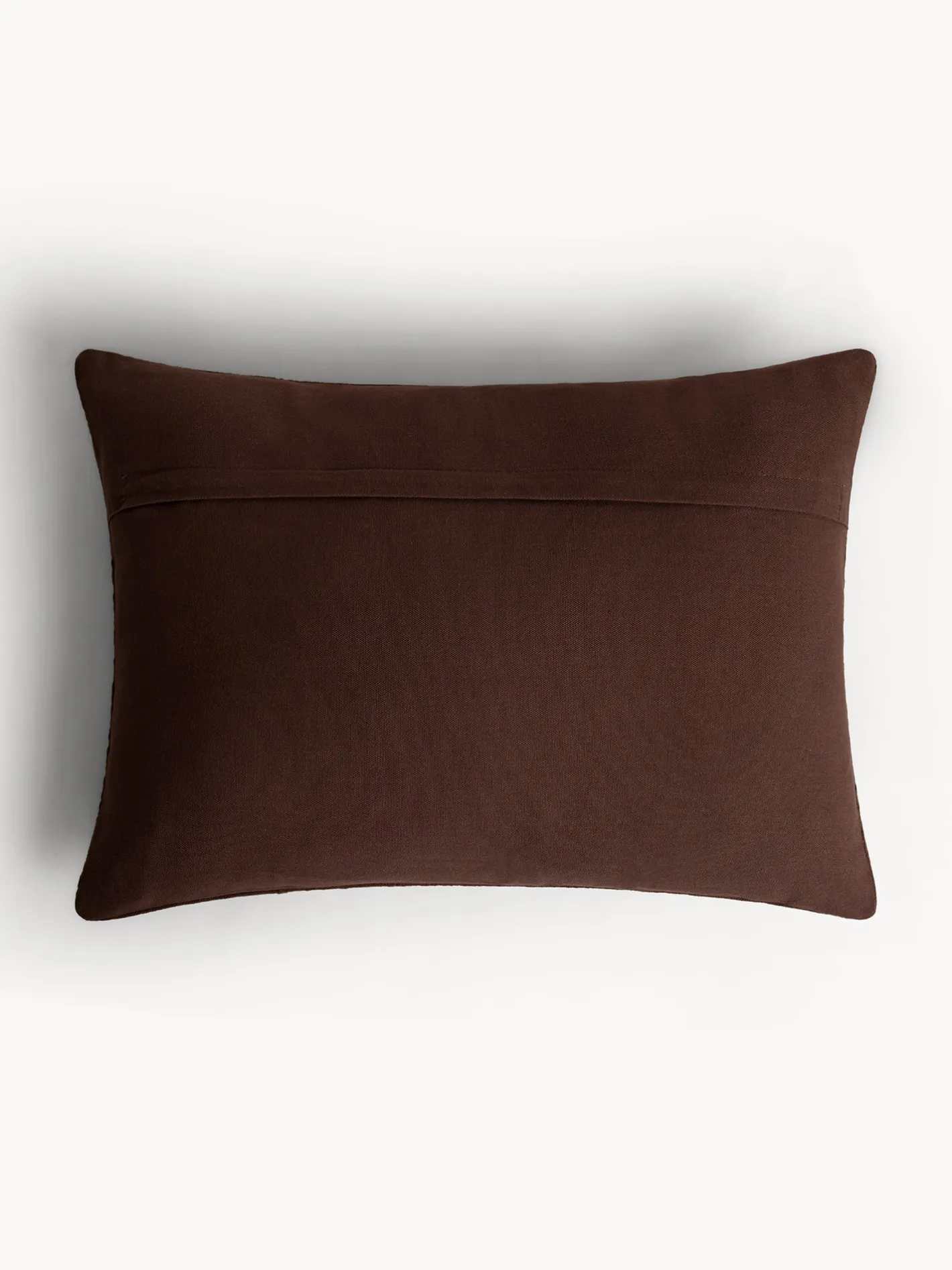 coincasa Cuscini|Cuscini Divano|Cuscino 35x50 cm in puro cotone jacquard con motivo floreale Marrone scuro