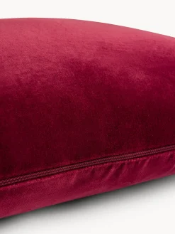 coincasa Cuscini Divano|Cuscini|Cuscino 35x50 cm in velluto con applicazioni Rosso ciliegia