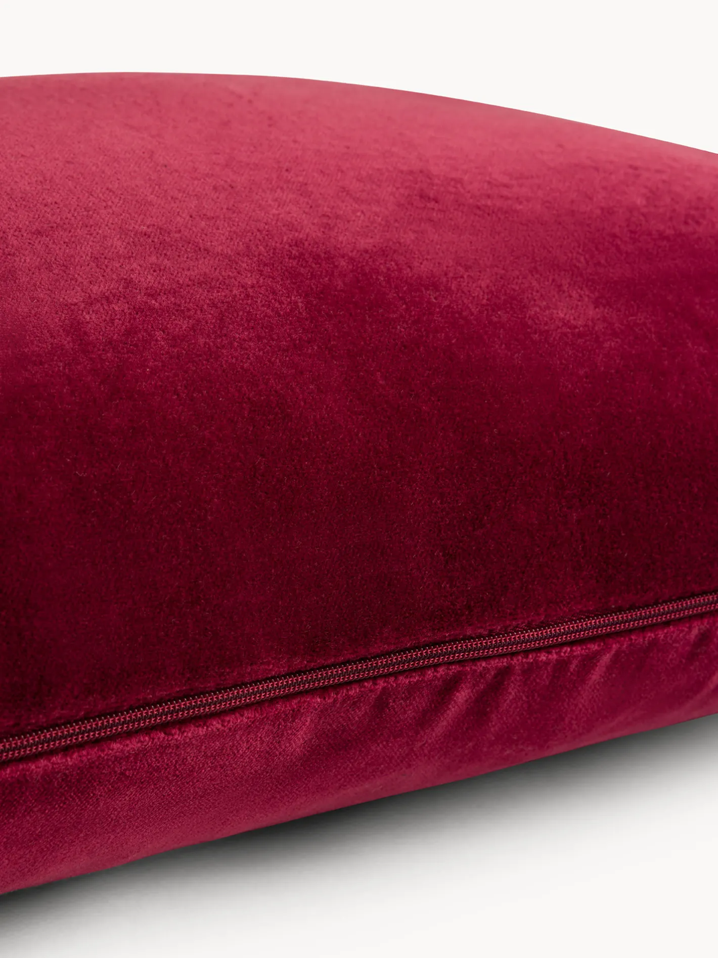 coincasa Cuscini Divano|Cuscini|Cuscino 35x50 cm in velluto con applicazioni Rosso ciliegia