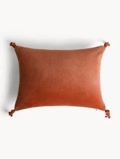 coincasa Cuscini|Cuscini Divano|Cuscino 35x50 cm in velluto con applicazioni Rosa