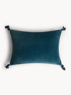 coincasa Cuscini|Cuscini Divano|Cuscino 35x50 cm in velluto con applicazioni Blu avio