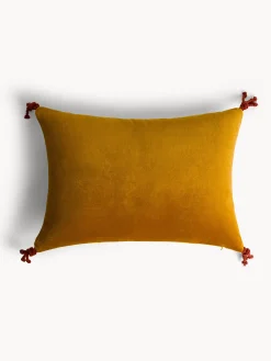 coincasa Cuscini|Cuscini Divano|Cuscino 35x50 cm in velluto con applicazioni Giallo ocra