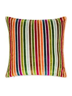coincasa Cuscini Divano|Cuscini|Cuscino 43x43 cm in velluto jacquard a righe Multicolor