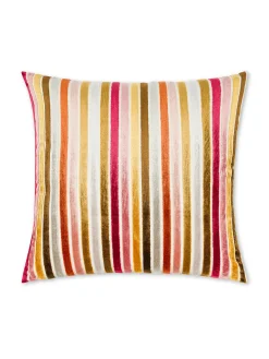 coincasa Cuscini|Cuscini Divano|Cuscino 43x43 cm in velluto jacquard a righe Grigio