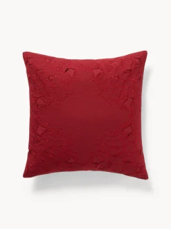 coincasa Cuscini Divano|Cuscini Natalizi|Cuscino 45x45 cm intagli laser Rosso