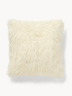 coincasa Cuscini Divano|Cuscini Natalizi|Cuscino 45x45 effetto pelliccia Bianco