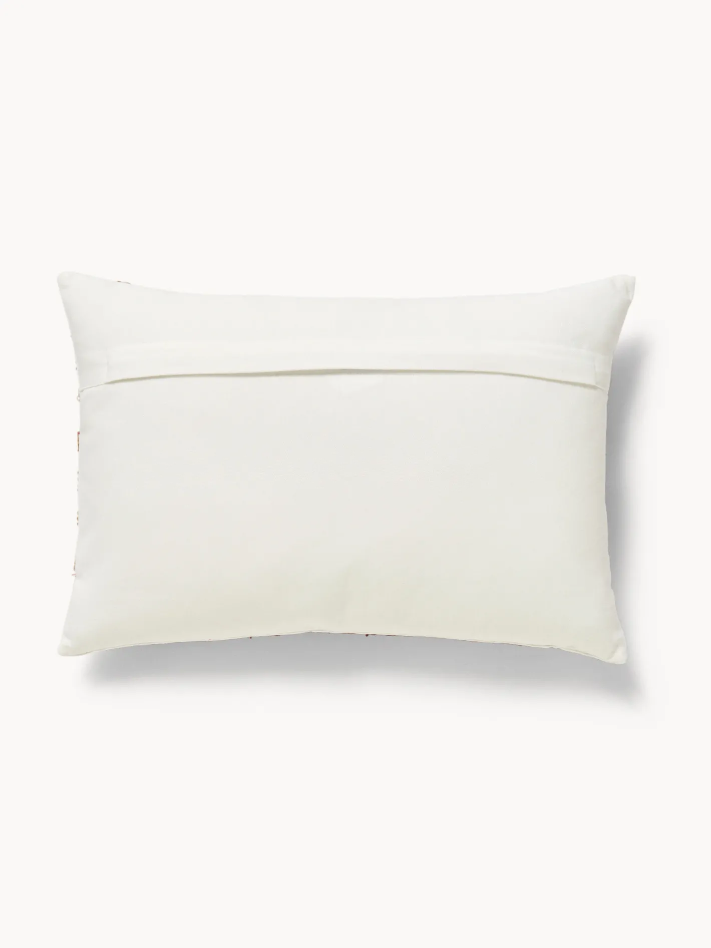 coincasa Cuscini Divano|Cuscini Natalizi|Cuscino 35x50 in cotone con ricamo floreale a catenella Rosso