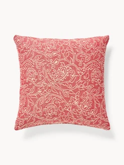 coincasa Cuscini Divano|Cuscini Natalizi|Cuscino 50x50 in cotone jacquard Rosso