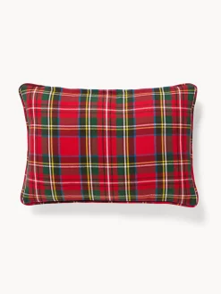 coincasa Cuscini Divano|Cuscini Natalizi|Cuscino 35x50 in cotone motivo tartan Rosso