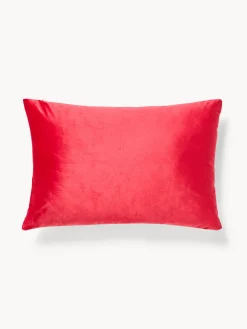coincasa Cuscini Divano|Cuscini Natalizi|Cuscino 40x60 in velluto tinta unita Rosso