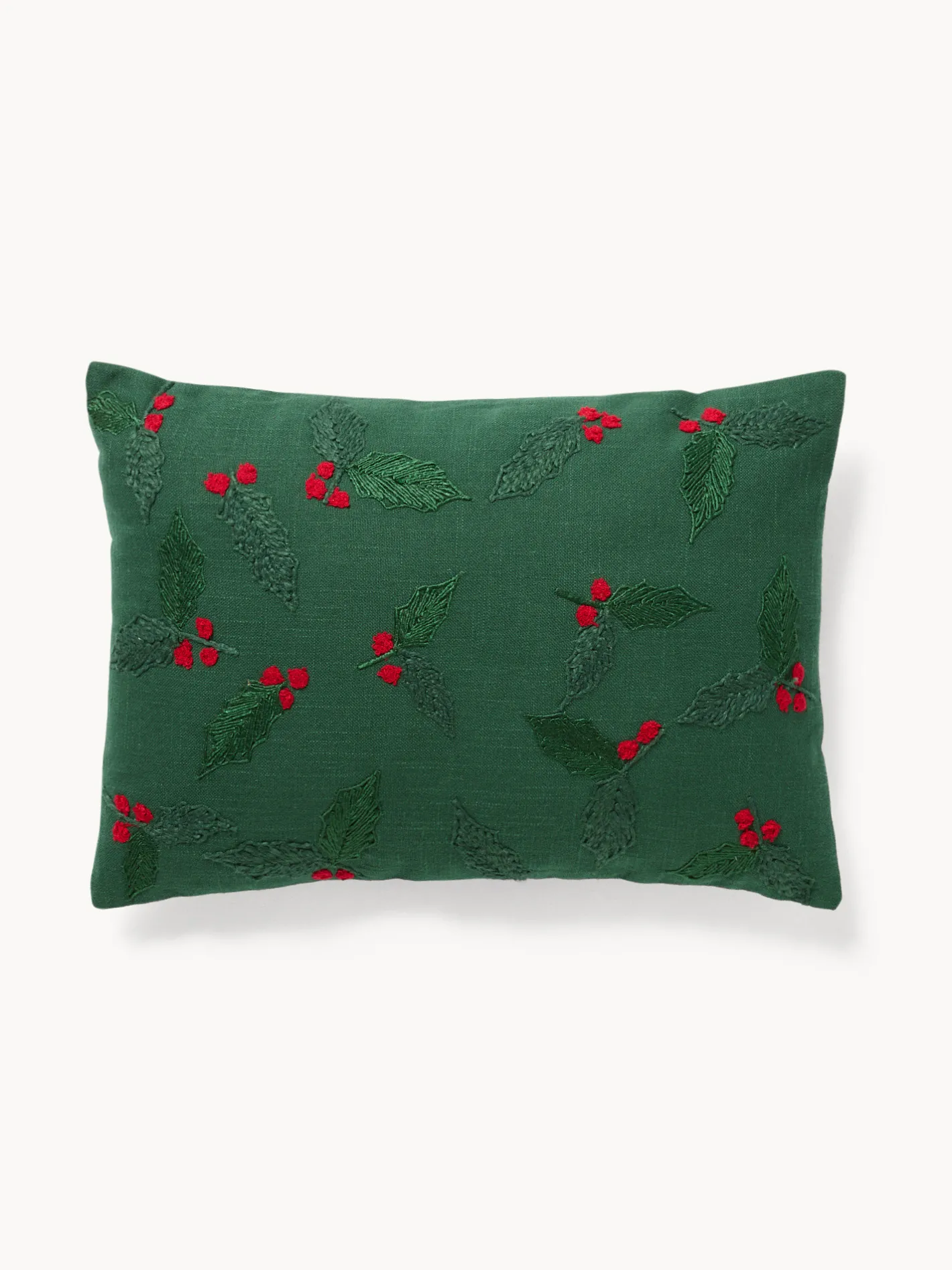 coincasa Cuscini Divano|Cuscini Natalizi|Cuscino 35x50 jacquard agrifolio Verde