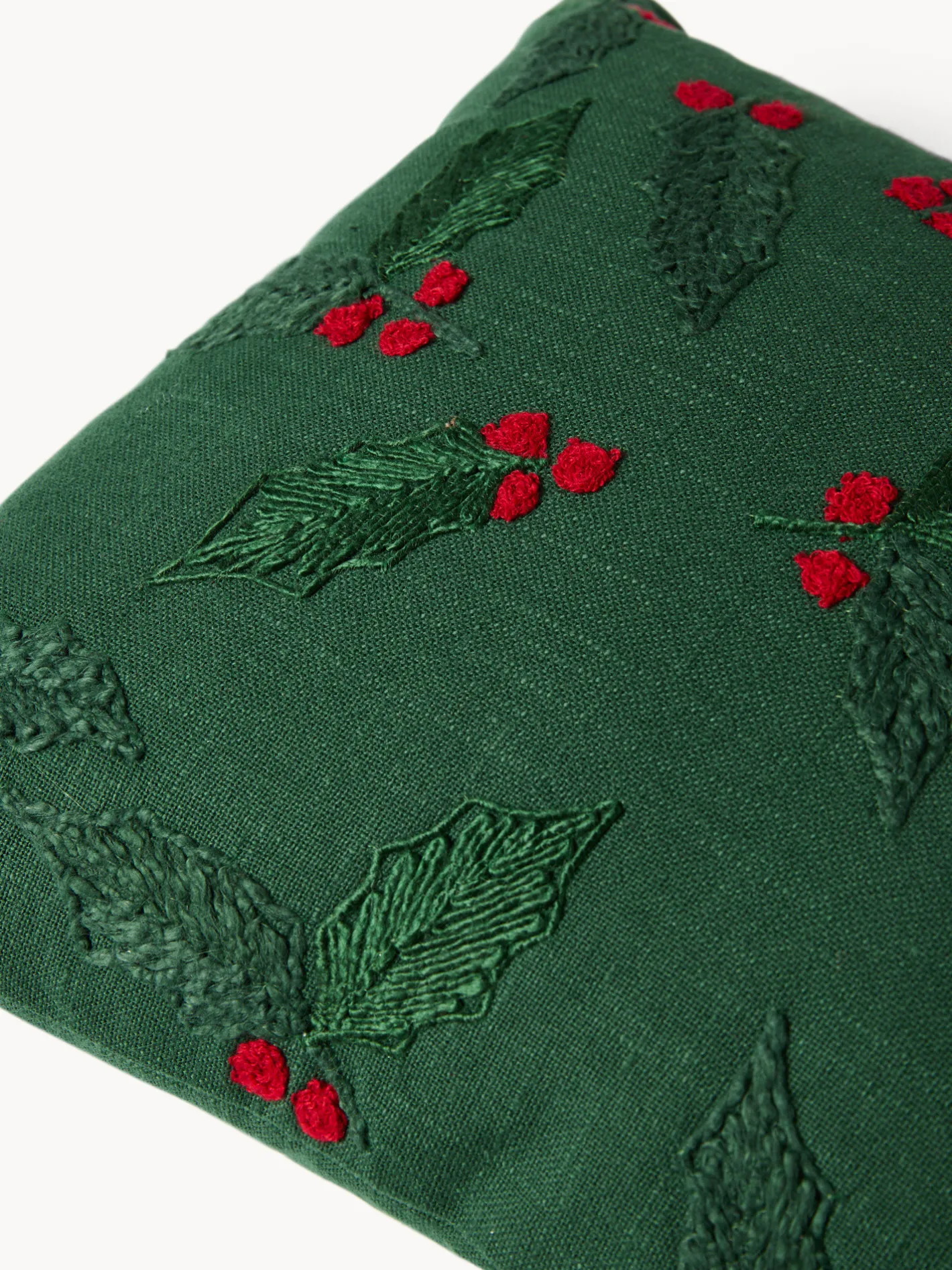 coincasa Cuscini Divano|Cuscini Natalizi|Cuscino 35x50 jacquard agrifolio Verde