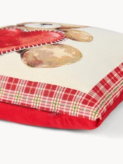 coincasa Cuscini Divano|Cuscini Natalizi|Cuscino 43x43 orsetto Gobelin Multicolor