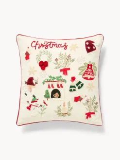 coincasa Cuscini Divano|Cuscini Natalizi|Cuscino 45x45 ricami natalizi Multicolor