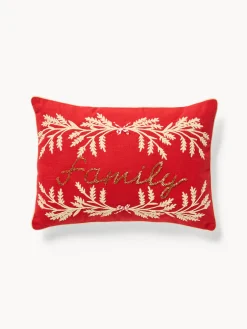 coincasa Cuscini Divano|Cuscini Natalizi|Cuscino 35x50 ricamo joy Rosso