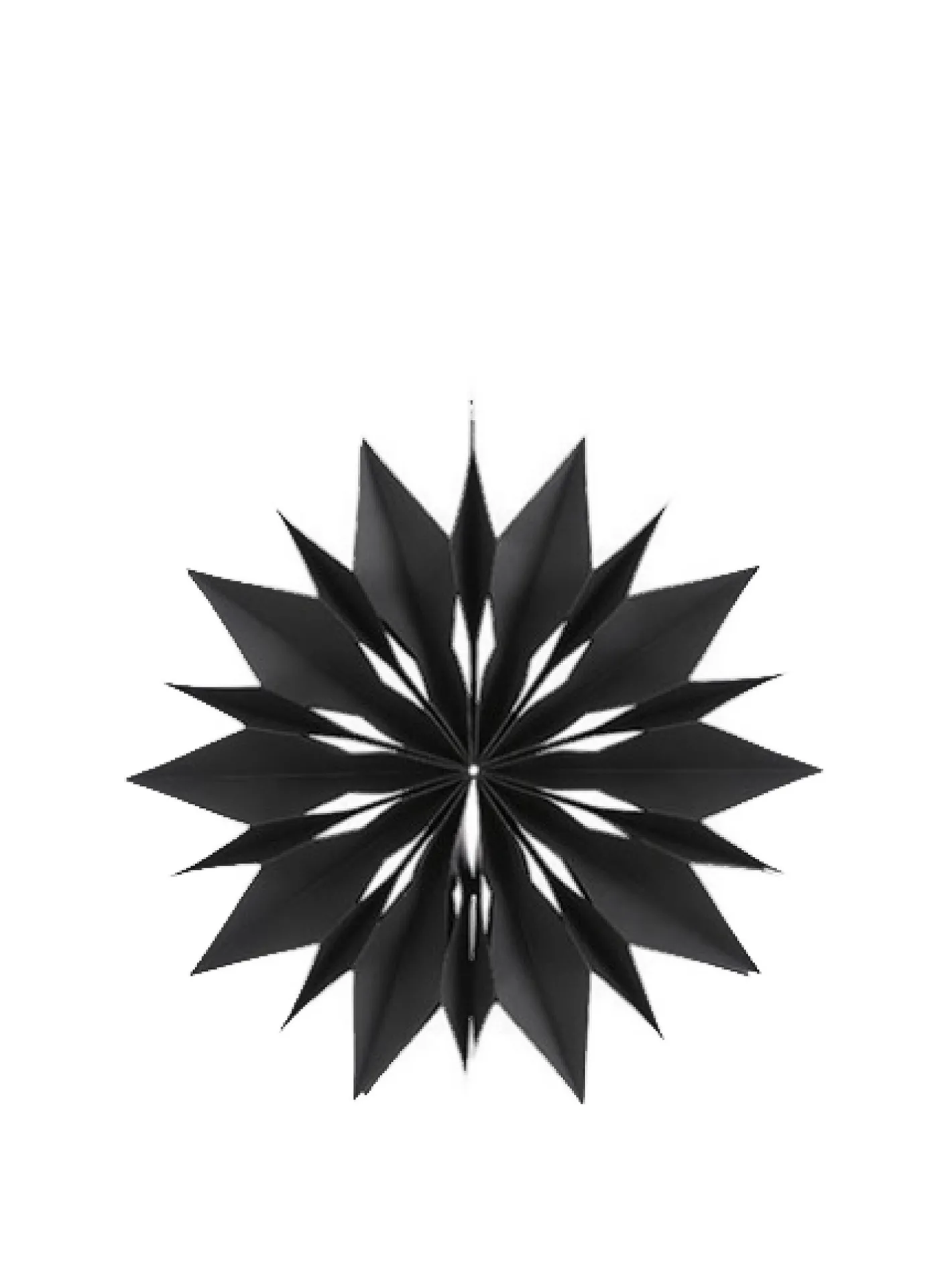 coincasa Altre Decorazioni Natalizie|Decorazione in carta a forma di fiocco di neve Nero