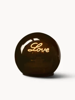 coincasa Altre Decorazioni Natalizie|Decorazione in vetro con scritta love a led Grigio