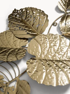 coincasa Arredo Soggiorno|Decorazione murale in ferro Oro