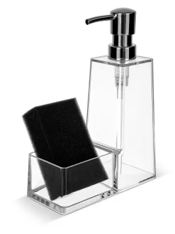 coincasa Accessori Bagno|Biancheria Bagno|Dispenser con vano in plexiglass Trasparente