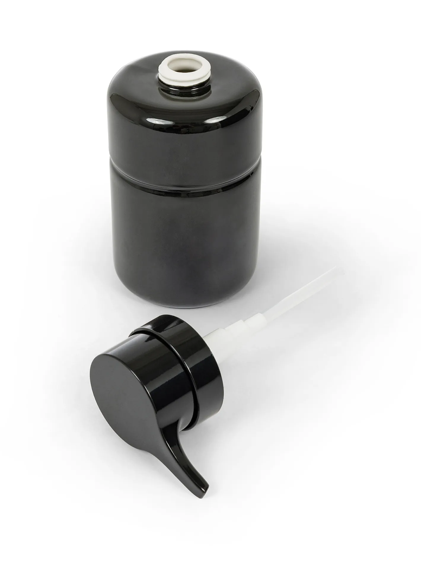 coincasa Accessori Bagno|Biancheria Bagno|Dispenser in ceramica lucida Nero