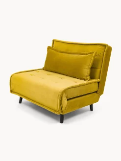 coincasa Divani Poltrone E Pouf|Divano letto Guest con rivestimento in velluto di poliestere riciclato Verde lime