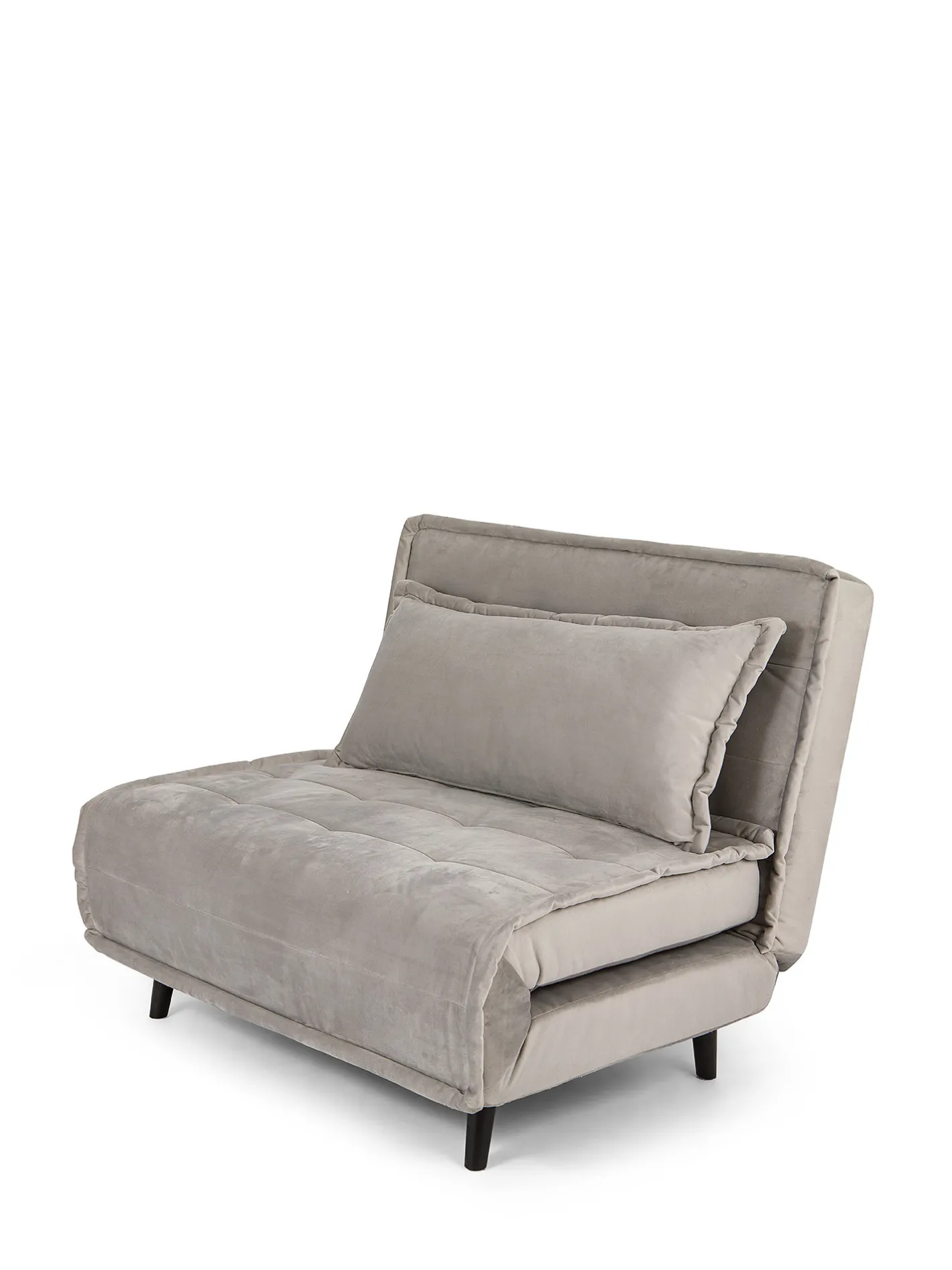 coincasa Divani Poltrone E Pouf|Divano letto in velluto Guest Grigio